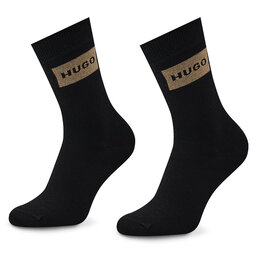 Hugo Σετ 2 ζευγάρια ψηλές κάλτσες γυναικείες Hugo 2p Giftset Lunch W 50491386 001