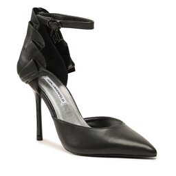 KARL LAGERFELD Pantofi cu toc subțire KARL LAGERFELD KL30923 Black Textured Lthr