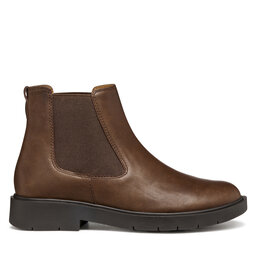 Geox Kotníková obuv s elastickým prvkem Geox D Spherica Ec1 D16QRC 00085 C6006 Hnědá