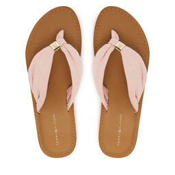 Tommy Hilfiger Zehentrenner Tommy Hilfiger Th Ltr Footbed Summer Sandal FW0FW09194 Rosa