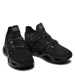 

Снікерcи EA7 Emporio Armani X8X087 XK227 Q268 Full Black/Silver, Чорний