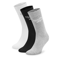Reebok Σετ 3 ζευγάρια ψηλές κάλτσες unisex Reebok R0367-SS24 (3-pack) Έγχρωμο
