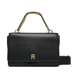 Tommy Hilfiger Дамска чанта Tommy Hilfiger Th Refined Med Crossover AW0AW15725 Black BDS