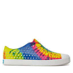 

Кеди Native Jefferson Print 11100101-8994 Shell White/Shell White/Neon Multi Tie Dye, Кольоровий