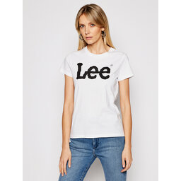 Lee Lee Camiseta Logo Tee L42UER12 112109470 Blanco Regular Fit