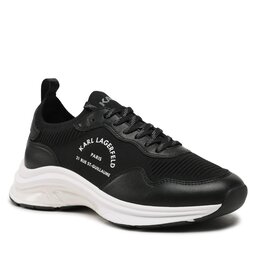 KARL LAGERFELD Sneakersy KARL LAGERFELD KL53138 Black Knit Textile