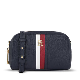 Tommy Hilfiger Handväska Tommy Hilfiger Th Emblem Crossover Corp AW0AW15284 Space Blue DW6