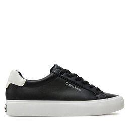 Calvin Klein Sneakersy Calvin Klein Vulcanized Lace Up Lth HW0HW02037 Černá
