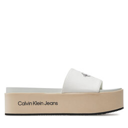 Calvin Klein Jeans Chanclas Calvin Klein Jeans Flatform Sandal Met YW0YW01036 Écru