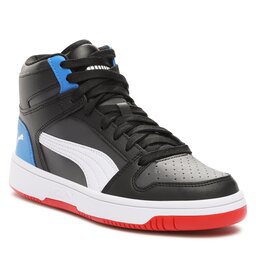 Puma Сникърси Puma Rebound Layup Sl Jr 370486 24 Dark Coal-Puma White-Puma Black-Racing Blue-For All Time Red