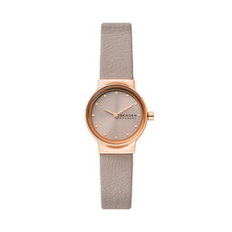 Skagen Zegarek Skagen Freja SKW3005 Beige/Gold