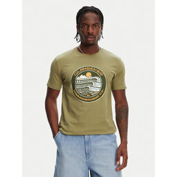 Quiksilver Quiksilver Majica Ev Three Seas Ss EQYZT08051 Khaki Regular Fit