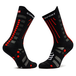 

Високі шкарпетки unisex Compressport Aero XU00054B Black/Red, Чорний