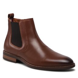Tommy Hilfiger Klassische Stiefeletten Tommy Hilfiger Essential Hilfiger Lth Chelsea FM0FM04182 Winter Cognac GVI