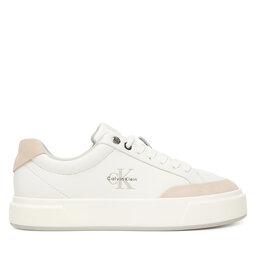 Calvin Klein Снікерcи Calvin Klein Basket Cupsole Laceup Lth Mix YW0YW02023 Білий