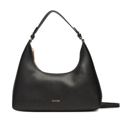 Calvin Klein Kabelka Calvin Klein Foil Logo Conv Shou?Lder Bag LV04F3272G Černá