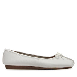 Clarks Μπαλαρίνες Clarks Freckle Ice 203544554 Λευκό