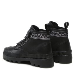 

Черевики туристичні KARL LAGERFELD KL42533 Black Lthr & Textile, Чорний