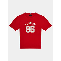 Tommy Hilfiger Tommy Hilfiger T-Shirt Mesh Varsity Tee S/S KB0KB08683 Rot Regular Fit