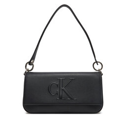 Calvin Klein Jeans Torebka Calvin Klein Jeans Sculpted Flap Shoulder Pouch LV04K3148G Czarny