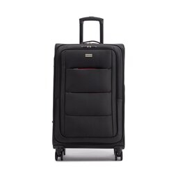 Semi Line Mittelgroßer Textilkoffer Semi Line T5517-4 Schwarz