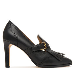 LAUREN RALPH LAUREN Halbschuhe LAUREN RALPH LAUREN Colleen Perforated Calfskin Kiltie Pump 802P02364002 Schwarz