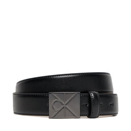 Calvin Klein Vīriešu josta Calvin Klein Emblem Plaque Buckle 32Mm LV04D7046G Melns