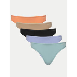 Calvin Klein Underwear Calvin Klein Underwear Набір з 5 пар стрінгів 000QD5250E Кольоровий