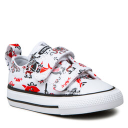 Converse Scarpe da ginnastica Converse Ctas 2v Ox 772875C White/University Red/Black
