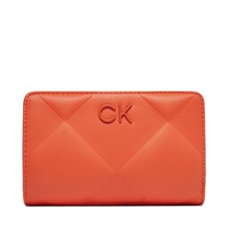 Calvin Klein Jeans Velká dámská peněženka Calvin Klein Jeans Re-Lock Quilt Bifold Wallet K60K611374 Flame SA3