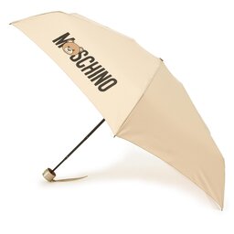 MOSCHINO Lietussargs MOSCHINO Supermini D 8430 Dark Beige/Bear Tube
