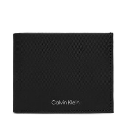 Calvin Klein Portafoglio grande da uomo Calvin Klein Ck Must Bifold 6Cc W/Bill K50K511383 Ck Black Pique BEH