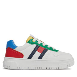 Tommy Hilfiger Sneakers Tommy Hilfiger Flag Low Cut Lace-Up Sneaker T3X9-33369-1355 S Alb