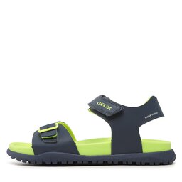Geox Sandale Geox J Sandal Fusbetto Bo J35HMA000BCC0749 D Navy/Lime