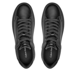 

Снікерcи Calvin Klein Low Top Lace Up Shine HM0HM01390 Magnet Metallic 0GO, Чорний