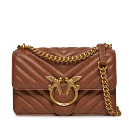 PINKO Handtasche Pinko Love One Mini Dc PE 24 PLTT 100074 A0GK Braun