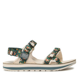 

Босоніжки Jack Wolfskin Outfresh Deluxe Sandal W 4039451 Teal Grey Allover, Зелений