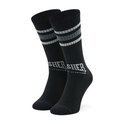 HUF Visoke unisex čarape HUF Center Field Sock SK00722 Black