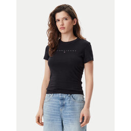 Tommy Jeans Tommy Jeans Camiseta Tonal Linear DW0DW20315 Negro Slim Fit