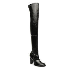 Patrizia Pepe Cizme lungi muschetar Patrizia Pepe 8Y0041/E032-K439 Black Vynil