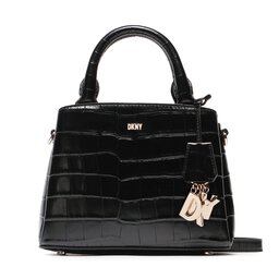 DKNY Handväska DKNY Paige Sm Satchel R23DP465 Blk/Gold BGD