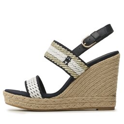 

Еспадрильї Tommy Hilfiger Golden Webbing Wedge FW0FW07089 Space Blue DW6, Cиній