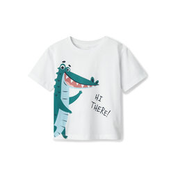 NAME IT NAME IT Marškinėliai Helge 13238145 Balta Regular Fit