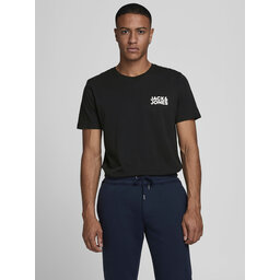 Jack&Jones Jack&Jones T-Shirt Corp Logo 12151955 Μαύρο Slim Fit