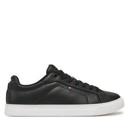Tommy Hilfiger Laisvalaikio batai Tommy Hilfiger Icon Court Pinperf Lth FM0FM05483 Juoda