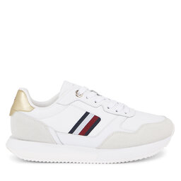 

Снікерcи Tommy Hilfiger Global Stripes Lifestyle Runner FW0FW07584 White YBS, Білий