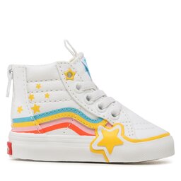 

Снікерcи Vans Sk8-Hi Zip Rainbow Star VN000BVNAHP1 True White/Multi, Білий