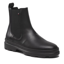 Tommy Hilfiger Chelsea Tommy Hilfiger Comfort Hilfiger Leather Chelsea FM0FM04193 Black BDS