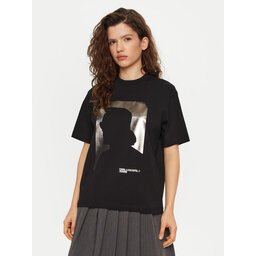 Karl Lagerfeld Jeans Karl Lagerfeld Jeans T-Shirt A1W17032 Μαύρο Relaxed Fit