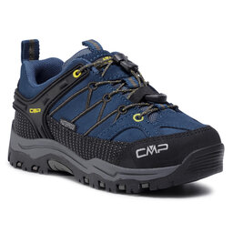 CMP Botas de montaña CMP Kids Rigel Low Trekking Shoes Wp 3Q13244 Blue Ink/Yellow 10MF